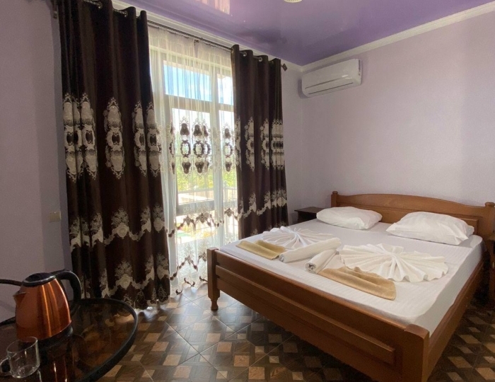 2-местный 1-комнатный номер стандарт с 1 двуспальной кроватью - Отель «Галина» Алахадзы